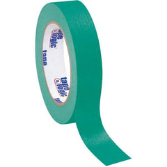 Tape Logic - Pack of (12), 60 Yd Rolls 1" Dark Green Crepe Paper Masking Tape - Exact Tool & Supply