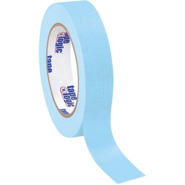 Tape Logic - Pack of (12), 60 Yd Rolls 1" Light Blue Crepe Paper Masking Tape - Exact Tool & Supply