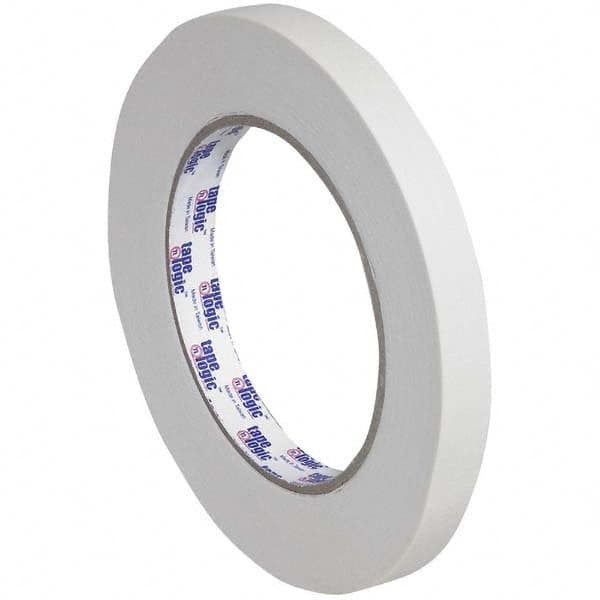 Tape Logic - Pack of (12), 60 Yd Rolls 1/2" Tan Crepe Paper Masking Tape - Exact Tool & Supply
