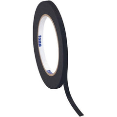 Tape Logic - Pack of (12), 60 Yd Rolls 1/2" Black Crepe Paper Masking Tape - Exact Tool & Supply