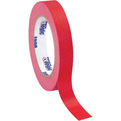 Tape Logic - Pack of (12), 60 Yd Rolls 3/4" Red Crepe Paper Masking Tape - Exact Tool & Supply