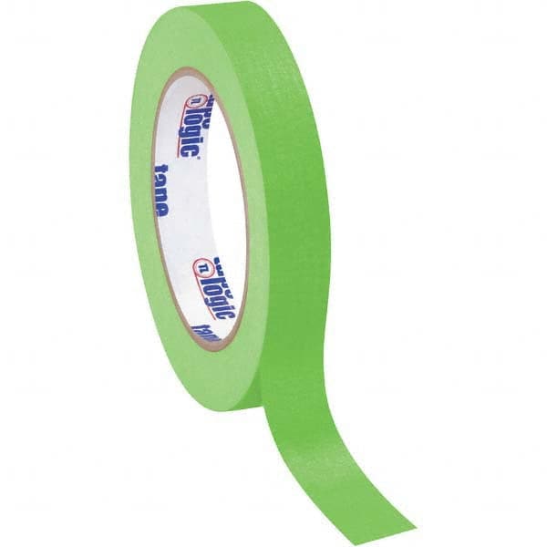 Tape Logic - Pack of (12), 60 Yd Rolls 3/4" Light Green Crepe Paper Masking Tape - Exact Tool & Supply