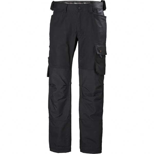 Helly Hansen - Black Cotton Polyester Elastane General Purpose Pants - Exact Tool & Supply