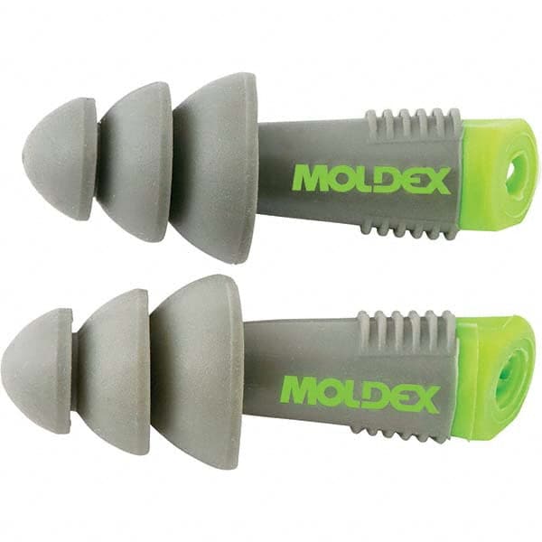 Moldex - 200 1-Pack Pairs Reusable Uncorded 27 dB Flanged Earplugs - Exact Tool & Supply