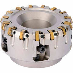 Kyocera - Indexable Square-Shoulder Face Mills Cutting Diameter (mm): 200.00 Arbor Hole Diameter (Inch): 1-7/8 - Exact Tool & Supply