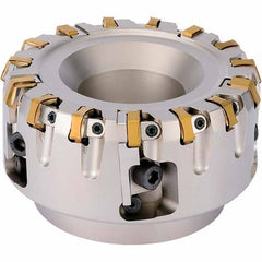 Kyocera - Indexable Square-Shoulder Face Mills Cutting Diameter (mm): 160.00 Arbor Hole Diameter (mm): 40.00 - Exact Tool & Supply