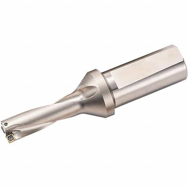 Kyocera - 166.7mm Max Drill Depth, 5xD, 33.35mm Diam, Indexable Insert Drill - Exact Tool & Supply