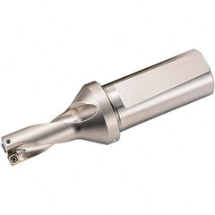 Kyocera - 2.9134" Max Drill Depth, 2xD, 1.4567" Diam, Indexable Insert Drill - Exact Tool & Supply