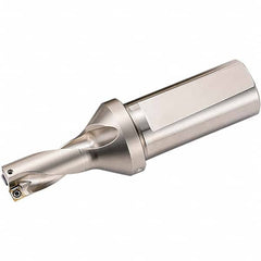 Kyocera - 3" Max Drill Depth, 2xD, 1-1/2" Diam, Indexable Insert Drill - Exact Tool & Supply
