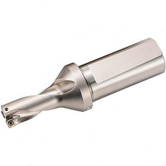 Kyocera - 76mm Max Drill Depth, 2xD, 38mm Diam, Indexable Insert Drill - Exact Tool & Supply