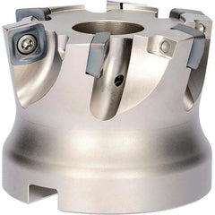 Kyocera - Indexable High-Feed Face Mills Cutting Diameter (Decimal Inch): 1.9685 Cutting Diameter (mm): 50.00 - Exact Tool & Supply