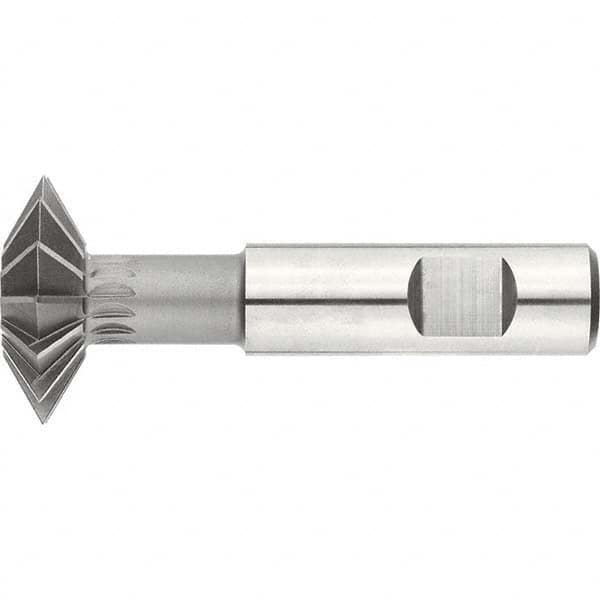 Keo - 3/4° 3/4" Cut Diam, 3/16" Cut Width, 3/8" Shank, High Speed Steel Double-Angle Cutter - Exact Tool & Supply