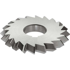 Keo - 2-3/4° 2-3/4" Cut Diam, 1/2" Cut Width, 1" Arbor, High Speed Steel Double-Angle Cutter - Exact Tool & Supply