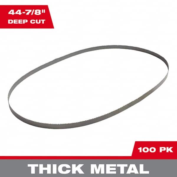 Milwaukee Tool - 44-7/8" x 1/2" x 0.02" 10-14 TPI Bi-Metal Portable Band Saw Blade - Exact Tool & Supply