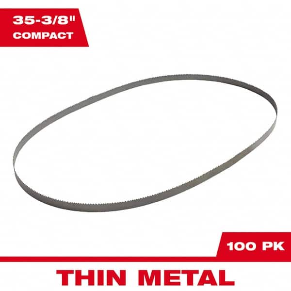 Milwaukee Tool - 35-3/8" x 1/2" x 0.02" 24 TPI Bi-Metal Portable Band Saw Blade - Exact Tool & Supply