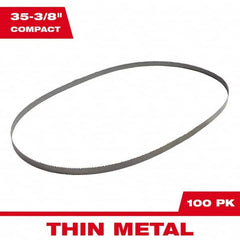 Milwaukee Tool - 35-3/8" x 1/2" x 0.02" 24 TPI Bi-Metal Portable Band Saw Blade - Exact Tool & Supply