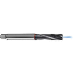 Guhring - 10-24 UNF 3 Flute 2BX Modified Bottoming Spiral Flute Tap - High Speed Steel, TiCN Finish, 2.7559" OAL, Right Hand Flute, Right Hand Thread, H4/H5, Series 4388 - Exact Tool & Supply