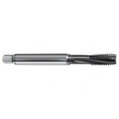 M8x0.50 4HX 3-Flute Cobalt Semi-Bottoming 10 degree Spiral Flute Tap-TiAlN - Exact Tool & Supply