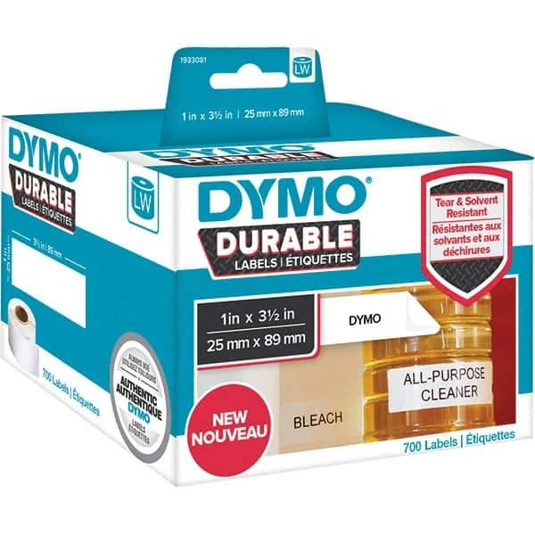 Dymo - Labels, Ribbons & Tapes Type: Shelving Labels Color: White - Exact Tool & Supply