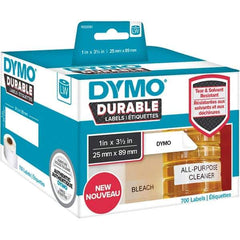 Dymo - Labels, Ribbons & Tapes Type: Shelving Labels Color: White - Exact Tool & Supply