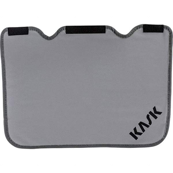 Kask America - Polyester Hard Hat Neck Shade - Adhesive Attachment, Gray, Compatible with KASK Superplasma - Exact Tool & Supply