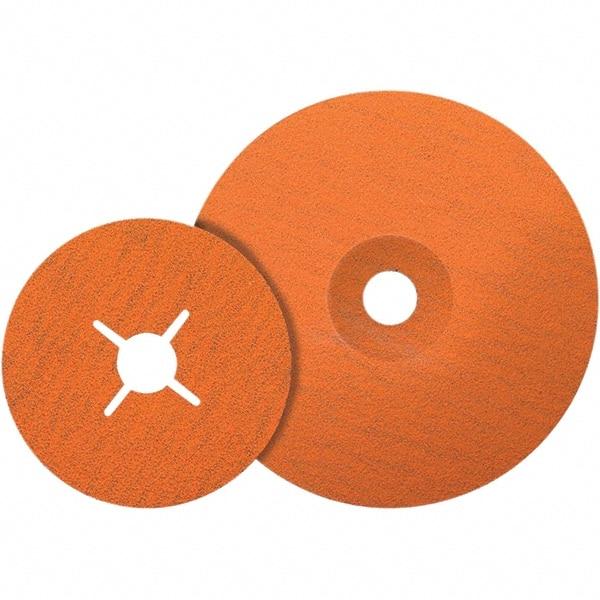 WALTER Surface Technologies - 6" Diam 7/8" Hole 36 Grit Fiber Disc - Ceramic - Exact Tool & Supply