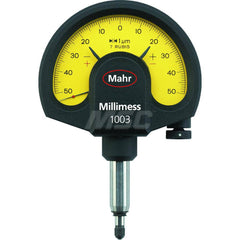Mahr - Dial Comparator Gages; Dial Graduation (Decimal Inch): 0.030000 ; Dial Graduation (mm): 1.0000 ; Dial Graduation (micro m): 1.00 ; Accuracy (micro m): 1 (Ge); 1.2 (Gges); 0.7 (Gt) ; Accuracy (Decimal Inch): 0.0001 ; Maximum Measurement (Decimal In - Exact Tool & Supply