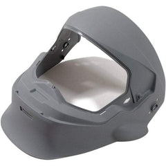 RPB - One Size Fits All, PAPR Compatible Face Shield with None - Super Tough Flame Retardant Nylon, Gray, Compatible with RPB Z4 - Exact Tool & Supply