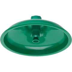 Haws - 11" Long x 11" Wide x 4" High, Plastic Plumbed Wash Station Showerhead - Green Matting - Exact Tool & Supply