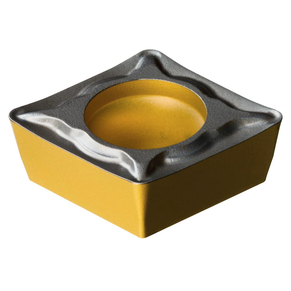 Turning Insert:  CPMT 09 T3 04-UM 4425,  Solid Carbide TiCN, Al2O3 & TiN Finish,  Neutral,  0.0156″ Corner Radius,  N/A Series  CPMT-UM