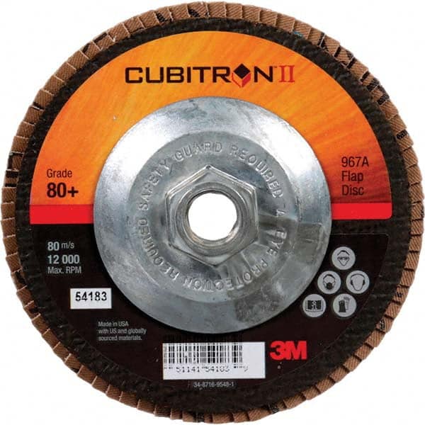 3M - Flap Discs Abrasive Type: Coated Flap Disc Type: Type 27 - Exact Tool & Supply