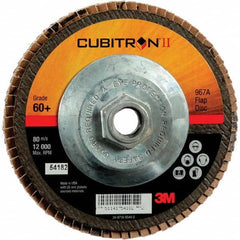 3M - Flap Discs Abrasive Type: Coated Flap Disc Type: Type 27 - Exact Tool & Supply