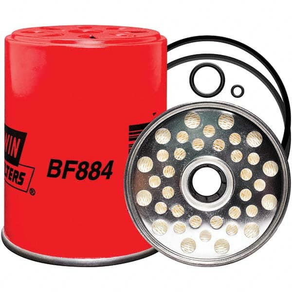 Baldwin Filters - 4-7/16" OAL x 3-15/32" OD Automotive Fuel Filter - Exact Tool & Supply