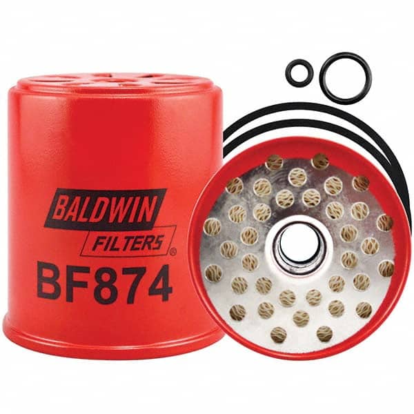 Baldwin Filters - 3-13/16" OAL x 3-15/32" OD Automotive Fuel Filter - Exact Tool & Supply
