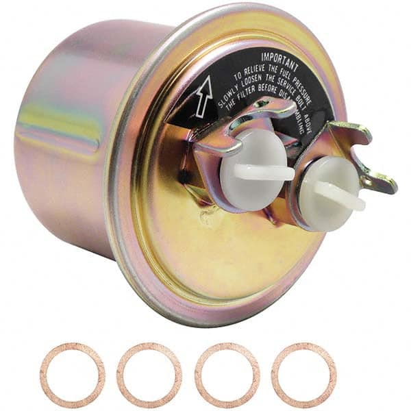 Baldwin Filters - 3-7/8" OAL x 3-13/32" OD Automotive Fuel Filter - Exact Tool & Supply