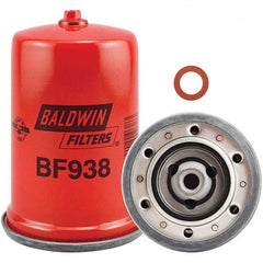 Baldwin Filters - 7/16 Thread 4-13/16" OAL x 3-7/16" OD Automotive Fuel Filter - Exact Tool & Supply