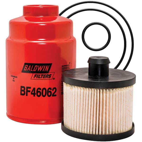 Baldwin Filters - 3-3/8 Thread 6-1/2" OAL x 4-1/32" OD Automotive Fuel Filter - Exact Tool & Supply