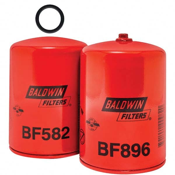 Baldwin Filters - 13/16 Thread 5-21/32" OAL x 3-11/16" OD Automotive Fuel Filter - Exact Tool & Supply