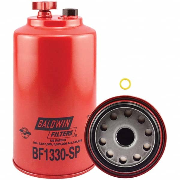 Baldwin Filters - 1 Thread 8-1/8" OAL x 4-9/32" OD Automotive Fuel/Water Separator Element - Exact Tool & Supply