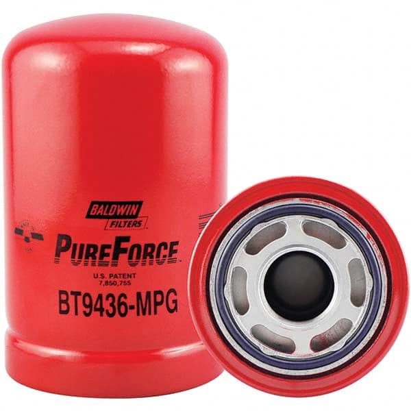 Baldwin Filters - 1-3/8 Thread 6-1/8" OAL x 3-3/4" OD Automotive Hydraulic Filter - Exact Tool & Supply