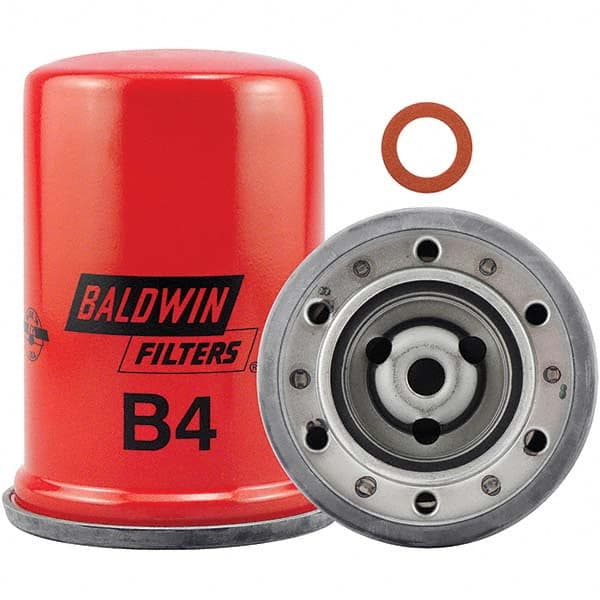 Baldwin Filters - 7/16 Thread 4-13/16" OAL x 3-7/16" OD Automotive Oil Filter - Exact Tool & Supply