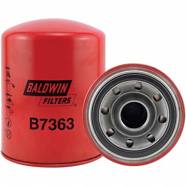 Baldwin Filters - 1-1/2 Thread 7" OAL x 5-3/8" OD Automotive Oil Filter - Exact Tool & Supply