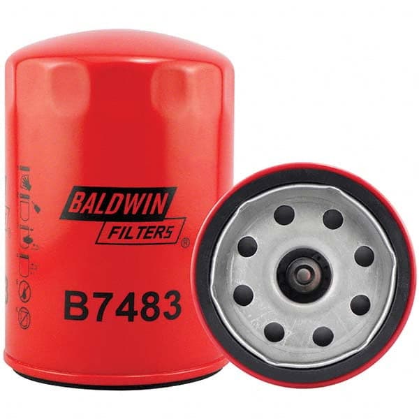 Baldwin Filters - 1-1/8 Thread 6-7/32" OAL x 4-9/32" OD Automotive Oil Filter - Exact Tool & Supply