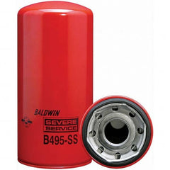 Baldwin Filters - 1-5/8 Thread 9-15/16" OAL x 4-21/32" OD Automotive Oil Filter - Exact Tool & Supply