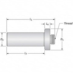 Allied Machine and Engineering - Boring Head Arbors, Shanks & Adapters Shank Type: Straight Shank Mount Type: Threaded Mount - Exact Tool & Supply