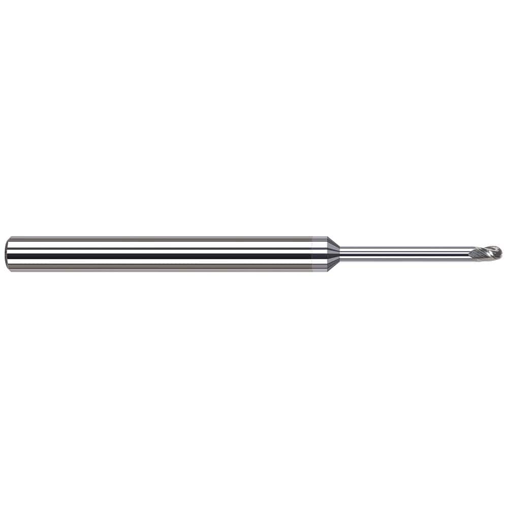 Harvey Tool - Ball End Mills; Mill Diameter (Inch): 1/8 ; Mill Diameter (Decimal Inch): 0.1250 ; Number of Flutes: 3 ; Length of Cut (Inch): 3/16 ; Length of Cut (Decimal Inch): 0.1870 ; Material: Solid Carbide - Exact Tool & Supply