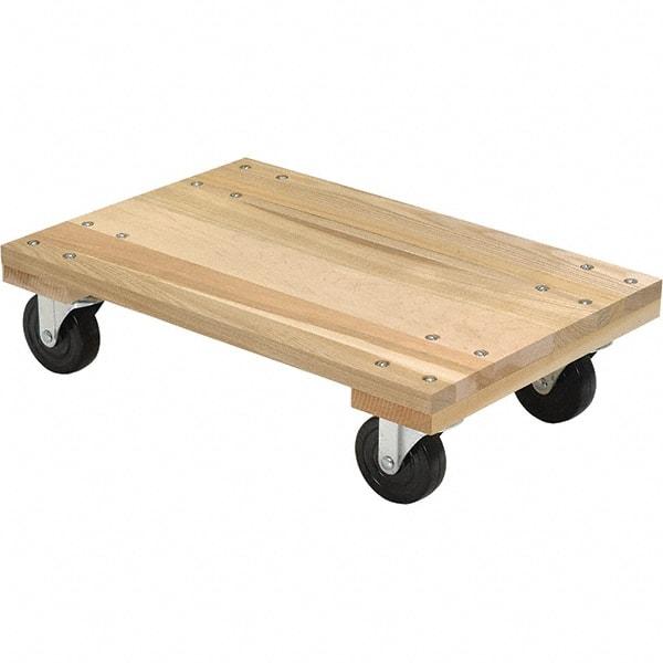 Vestil - 1,200 Lb Capacity Hardwood Dolly - 24" Long x 16" Wide - Exact Tool & Supply