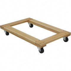 Vestil - 900 Lb Capacity Hardwood Dolly - 36" Long x 24" Wide - Exact Tool & Supply