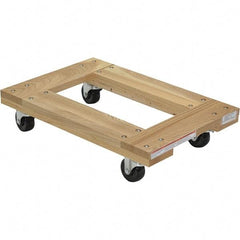 Vestil - 900 Lb Capacity Hardwood Dolly - 24" Long x 16" Wide - Exact Tool & Supply