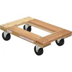 Vestil - 1,200 Lb Capacity Hardwood Dolly - 24" Long x 16" Wide - Exact Tool & Supply